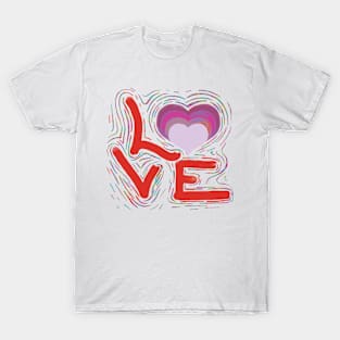 Rainbow Pride Heartbeat Gay Love is Love T-Shirt